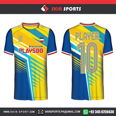 YELLOW ROYAL ROCKET  SOCCER JERSEYS